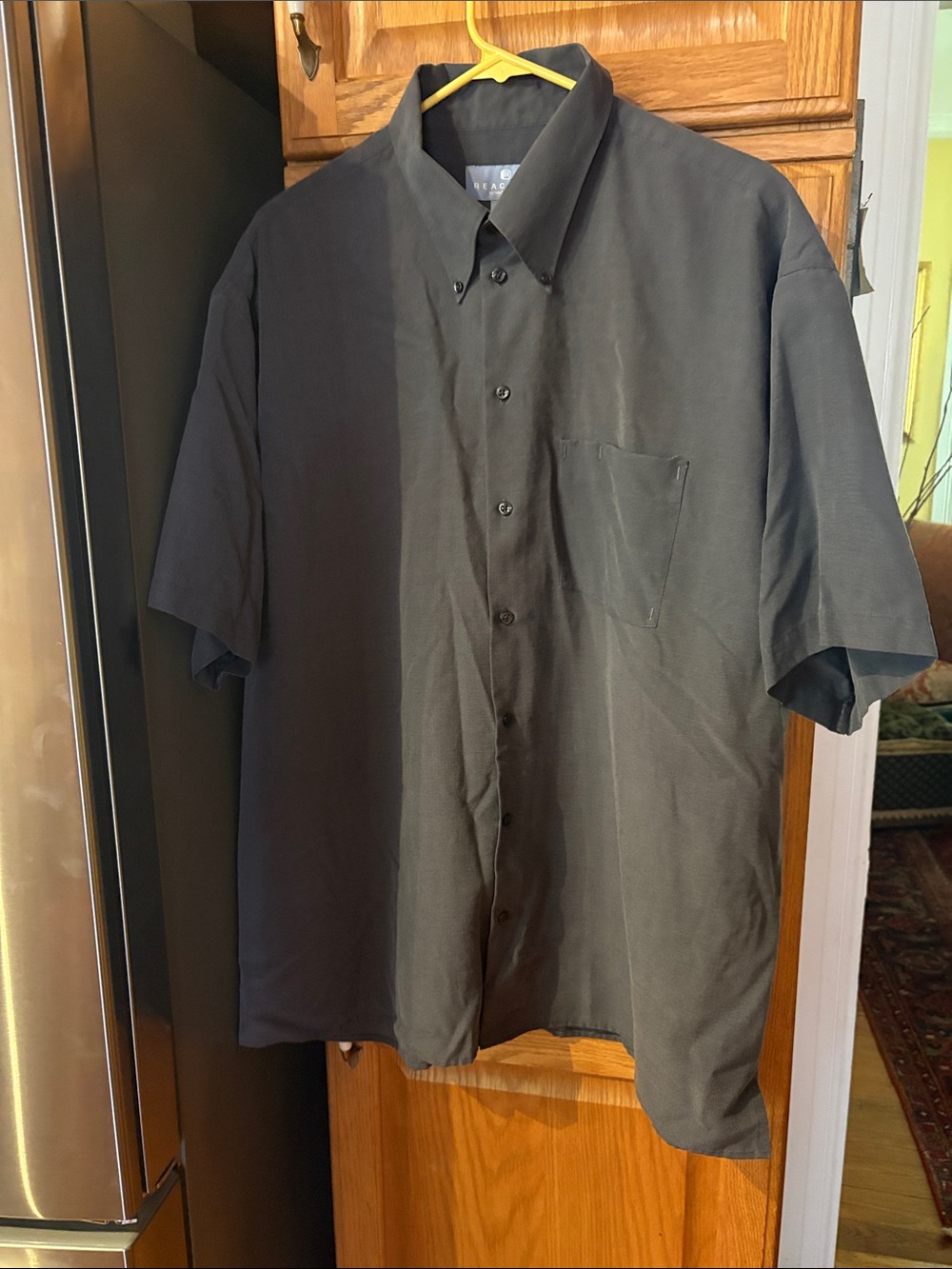 Kenneth Cole Gray Short-Sleeve Button-Down Shirt